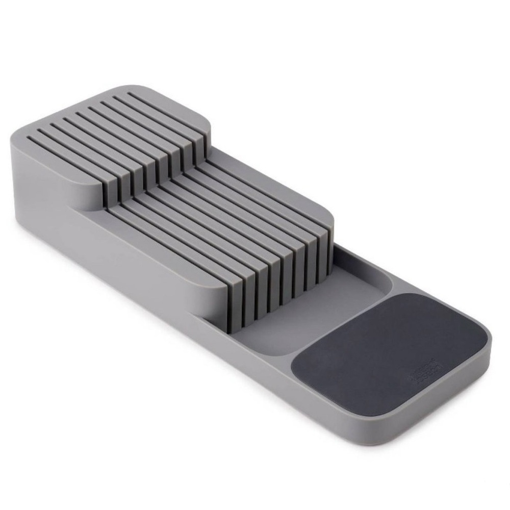 Joseph Joseph Compact Knife Organizer Gray Knife Holder & Storage Drawer